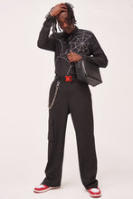 Load image into Gallery viewer, Black Industrial Belt With Red Buckle