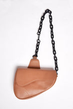 Load image into Gallery viewer, Tan Vegan Leather Saddle Bag