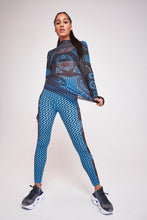 Load image into Gallery viewer, Astrology Print High Neck Mesh Top
