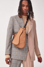 Load image into Gallery viewer, Tan Vegan Leather Saddle Bag
